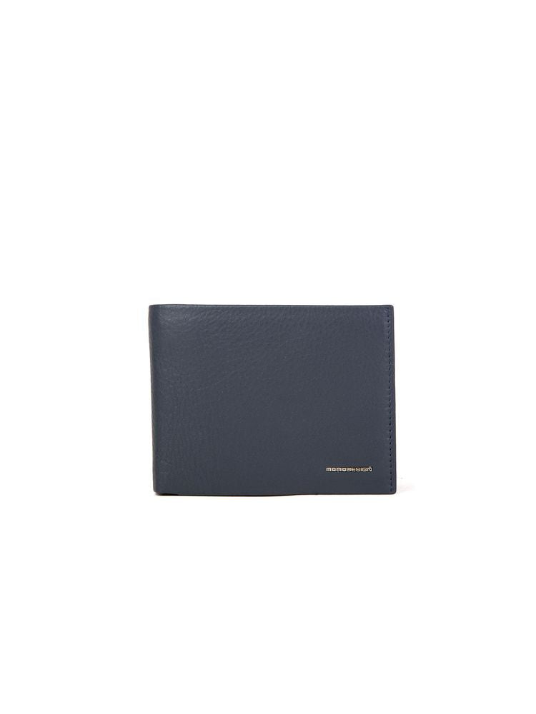 Momo Design 100% Genuine Leather wallet in blue