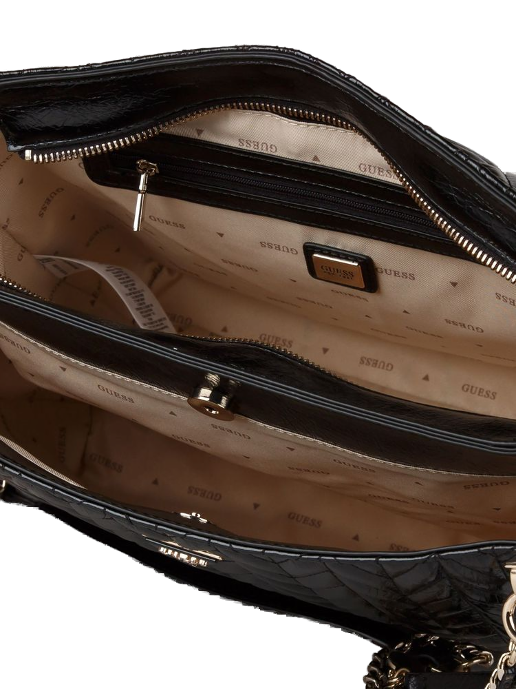 Guess 100% Polyurethane tote bag in black