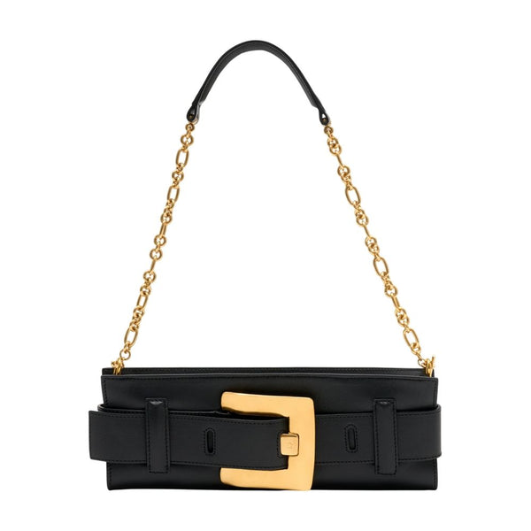 Balmain Calfskin shoulder bag in black