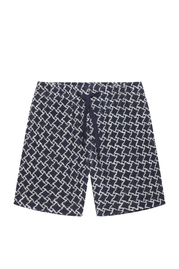 Orlebar Brown 75% organic cotton shorts in navy