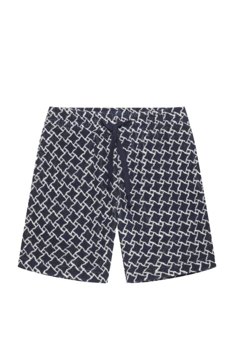 Orlebar Brown 75% organic cotton shorts in navy