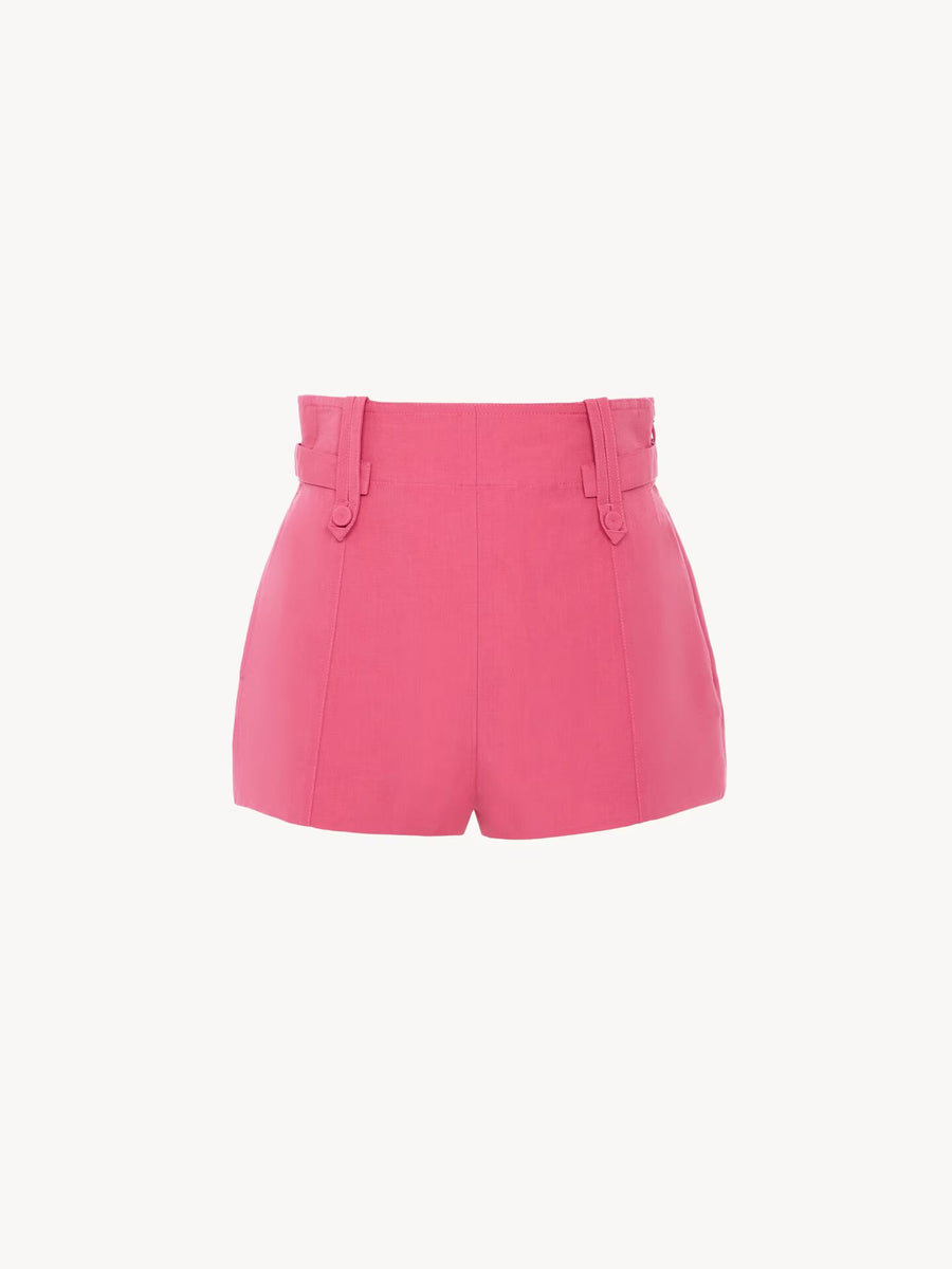 Chloé Linen bermuda shorts in pink
