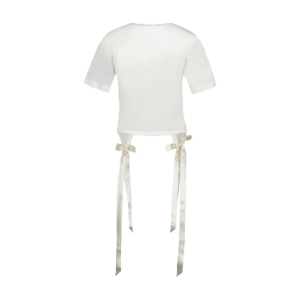 Simone Rocha Lyocell t-shirt in ivory