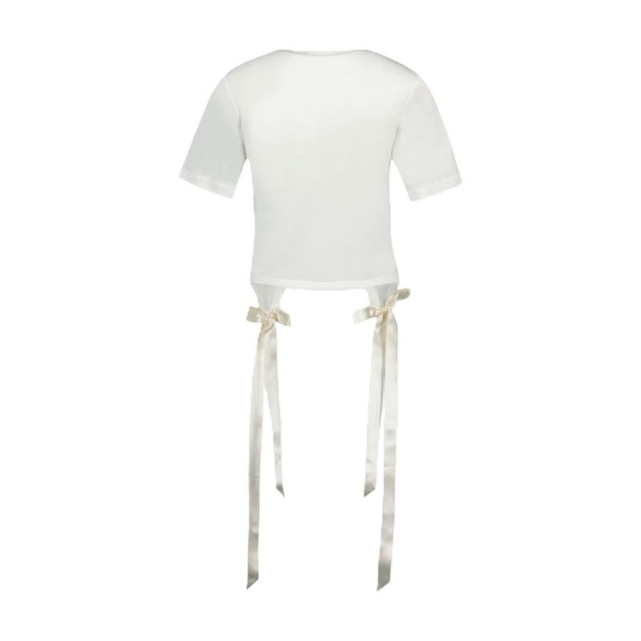 Simone Rocha Lyocell t-shirt in ivory