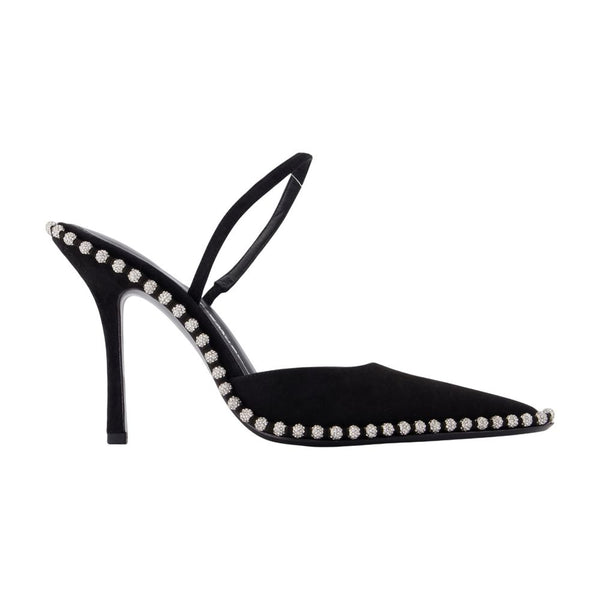 Alexander Wang Calfskin slingback heel in black