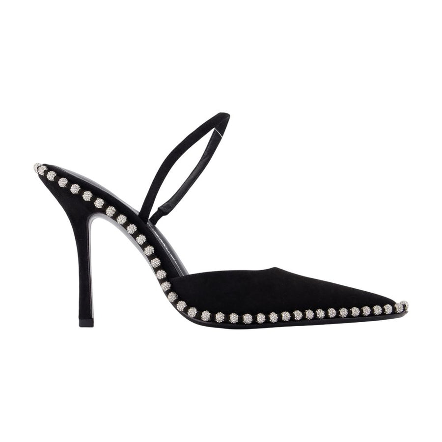 Alexander Wang Calfskin slingback heel in black