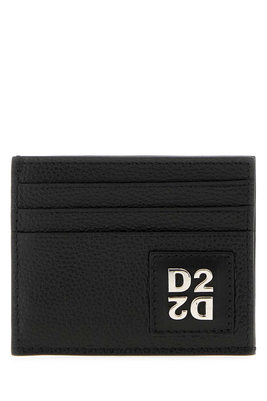 Black Leather Card Holder Borse A Mano