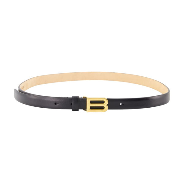 Balenciaga calfskin belt in black