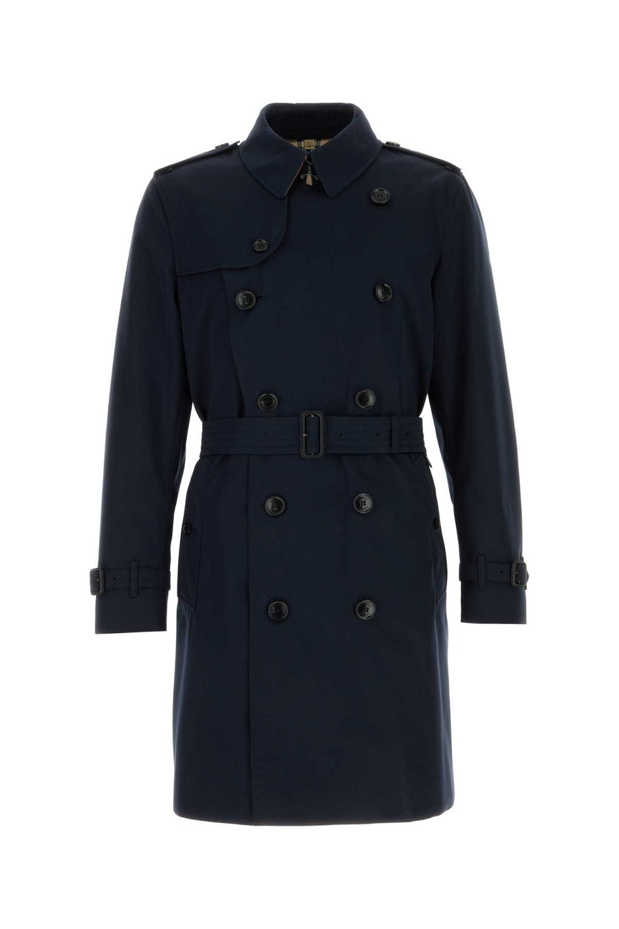 Dark Blue Gabardine Heritage Kensington Trench Coat Coalblue