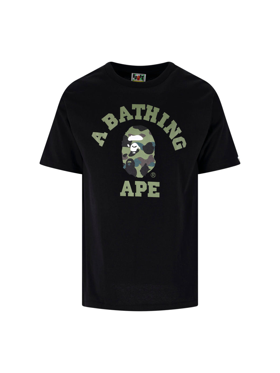 Bape 100% cotton t-shirt in black