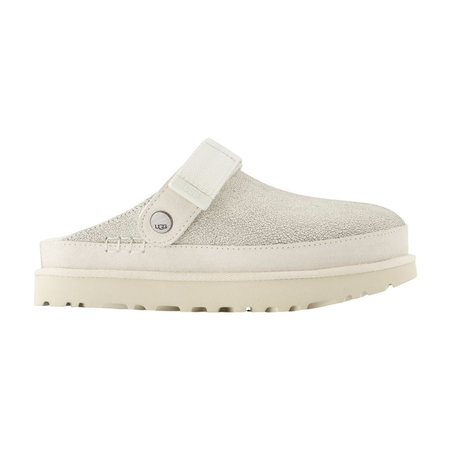 UGG Calfskin slipper in white