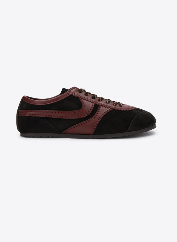 Dries Van Noten Suede upper sneaker in black