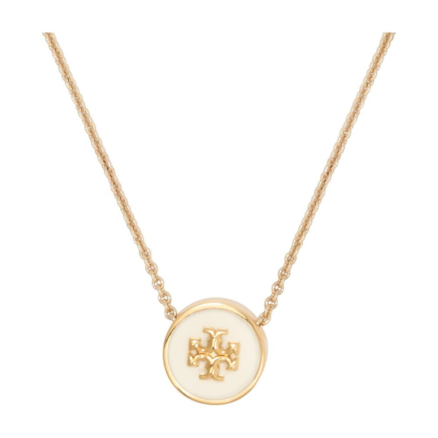 Tory Burch Gold-plated metal with enamel necklace in gold