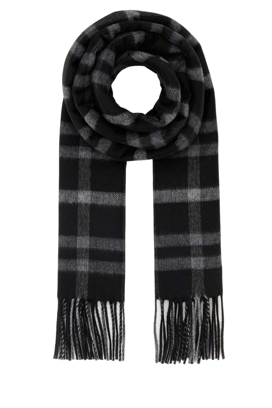 Saint Laurent 51% Silk 49% Cashmere scarf in black