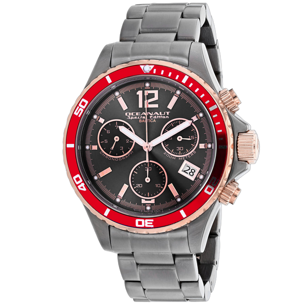 Oceanaut Stainless steel case watch in black