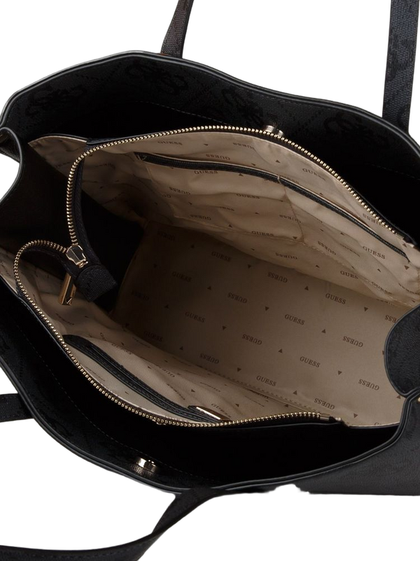 Guess 100% Polyurethane tote bag in black