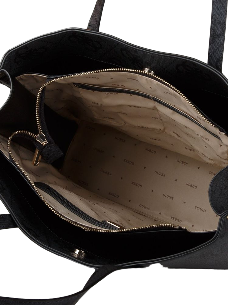 Guess 100% Polyurethane tote bag in black