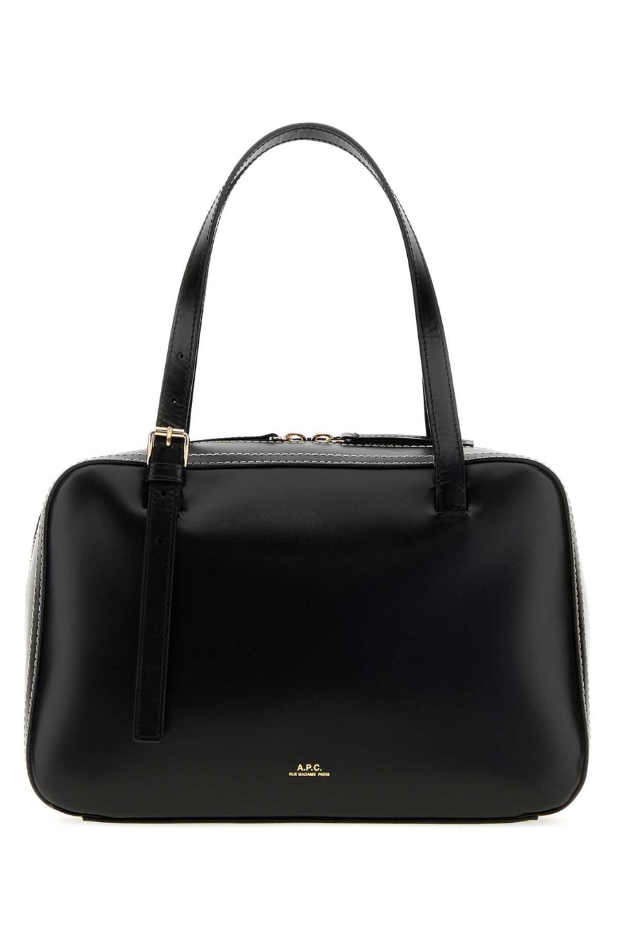 Black Leather Virginie Handbag Noir Borse A Mano