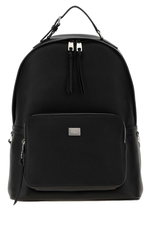 Dolce & Gabbana Pebbled leather backpack in black