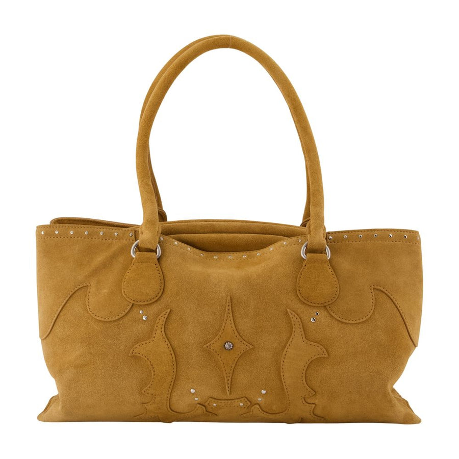 Osoi cowhide tote bag in brown