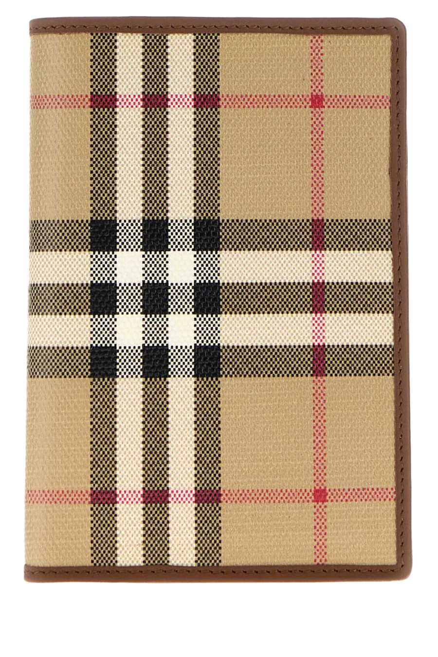 Burberry Passport Exterior: 100% Cotton passport holder in beige