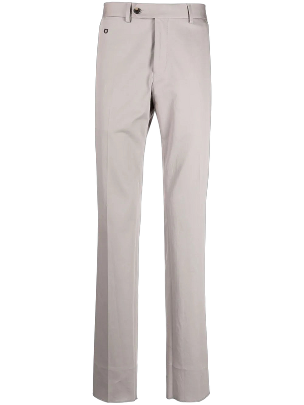 Ferragamo Cotton-blend trousers in gray