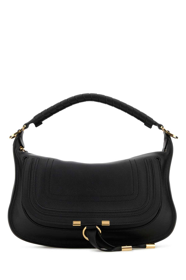 Chloé Exterior: 100% Calf. Lining: 68% Linen shoulder bag in black