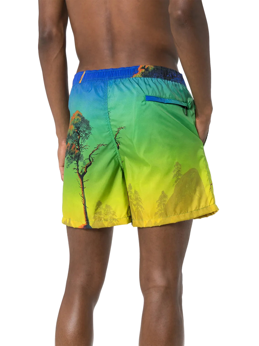 Valentino Nylon swim shorts in green