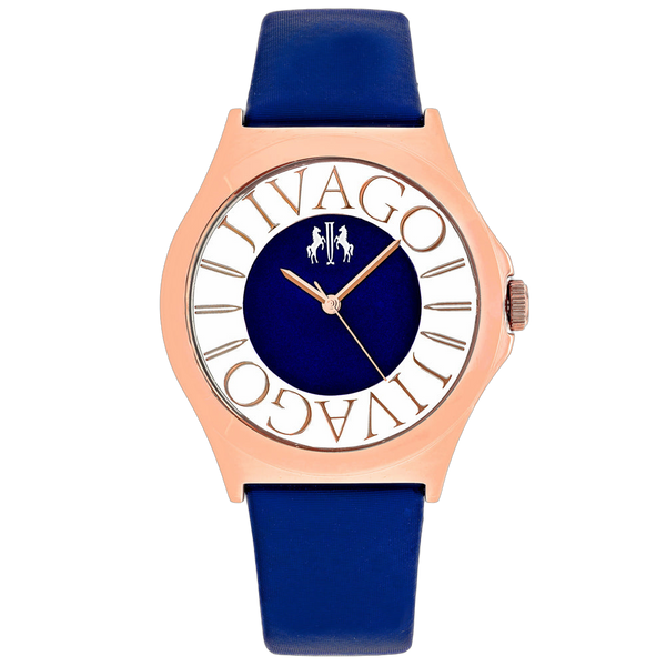 Jivago Stainless steel case watch in rose gold