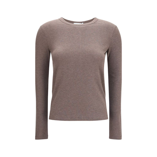 Max Mara 87% Lyocell sweater in brown