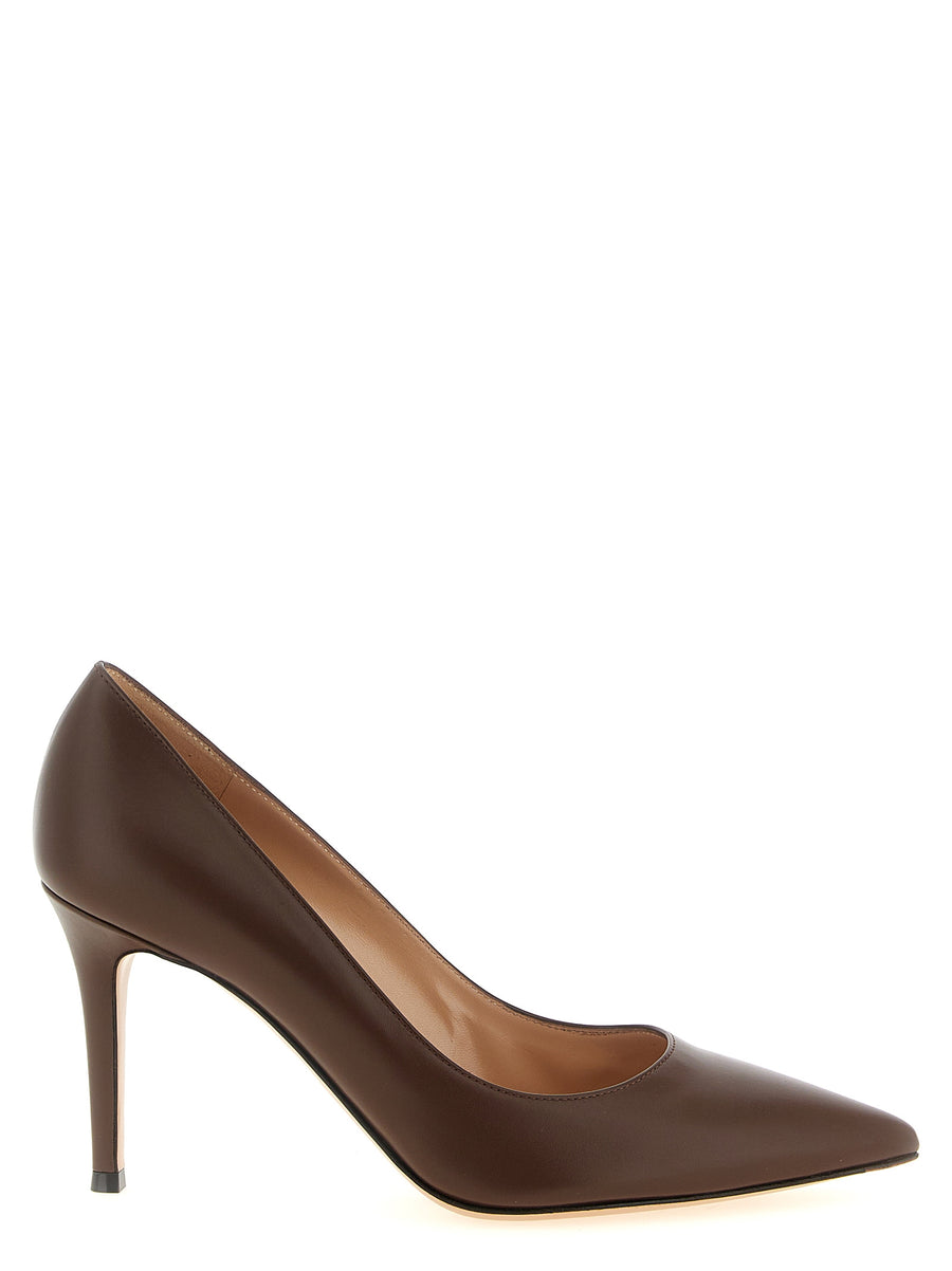 Gianvito Rossi 100% Calfskin leather pump in brown
