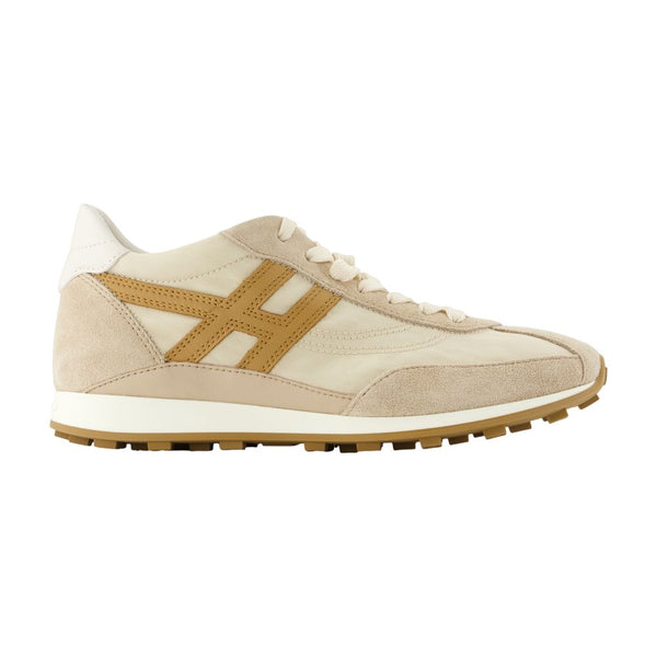 Hogan calfskin sneaker in beige