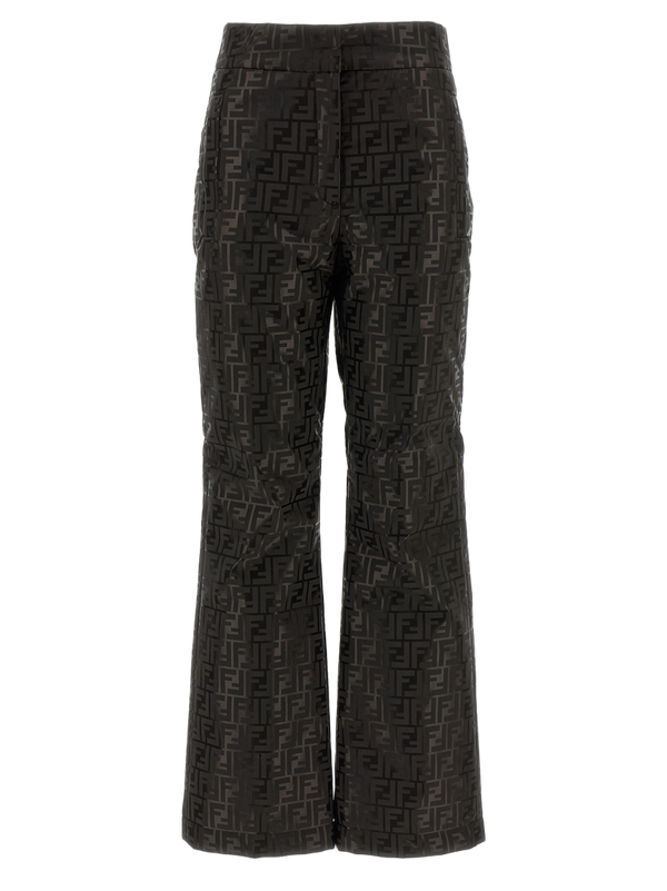 Fendi 64% Cotton trousers in brown