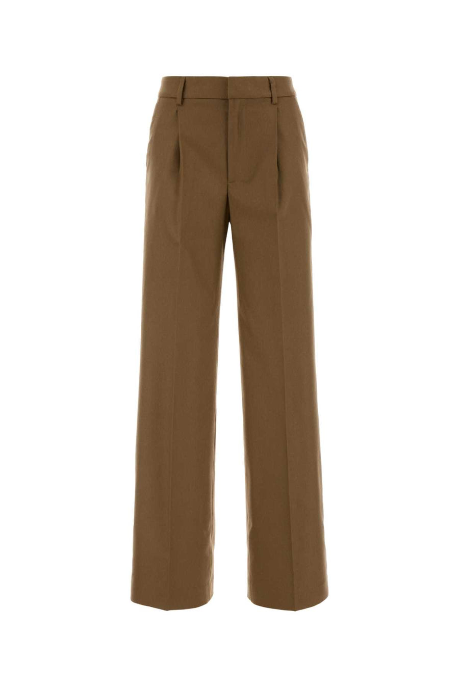 Biscuit Wool Blend Lola Pant Cammello Pantaloni