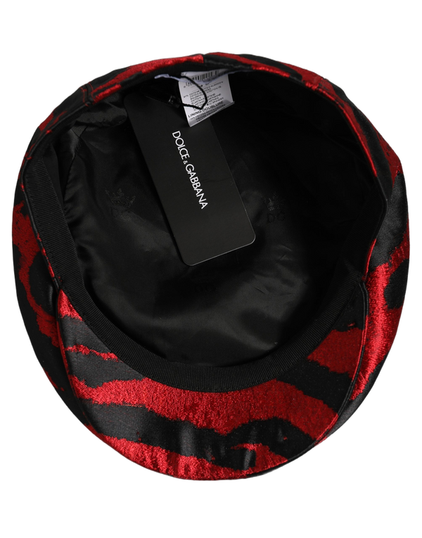 Dolce & Gabbana HAT10035 97% Cotton flat cap in red