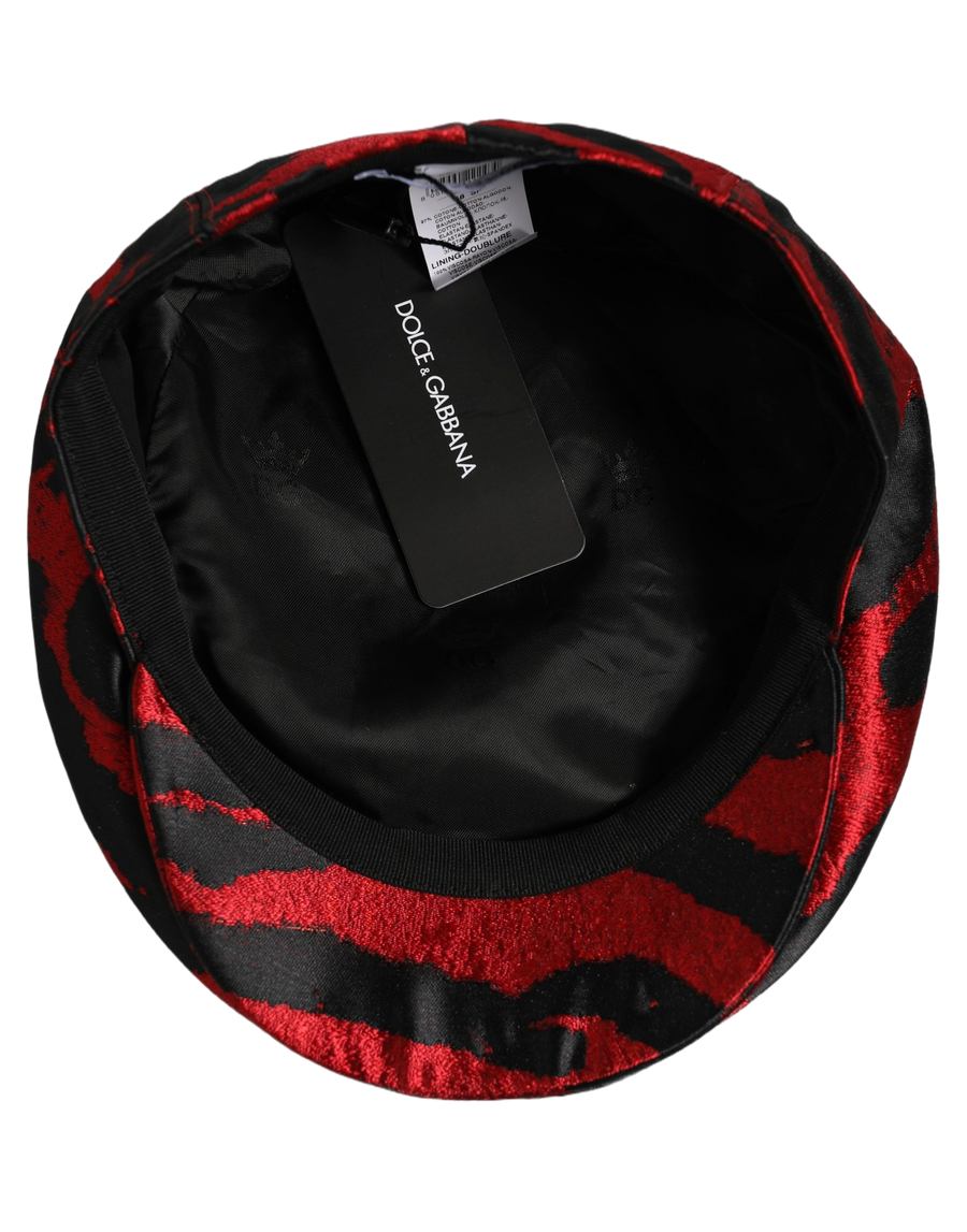 Dolce & Gabbana HAT10035 97% Cotton flat cap in red