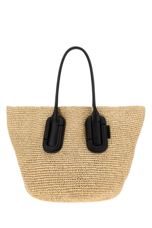 Marc Jacobs Tote Exterior: 100% Straw tote bag in beige