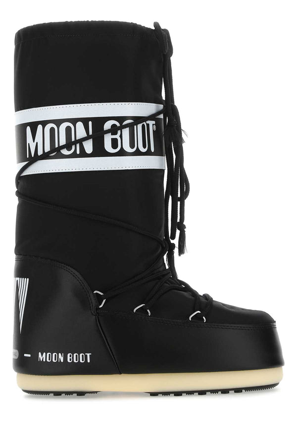 Black Nylon Icon Boots Stivali