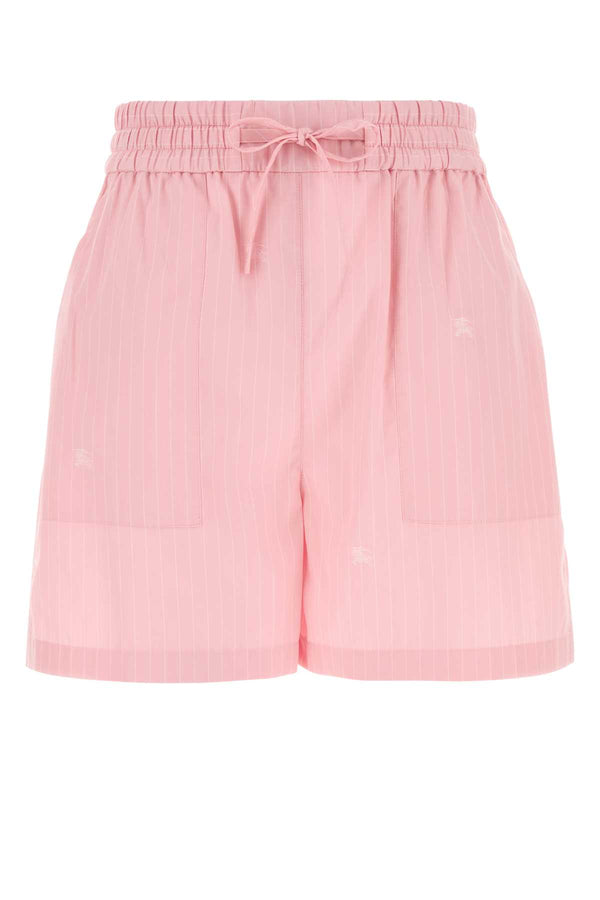 Embroidered Poplin Shorts Dahliapinkwhitest Exterior: Cotton Pantaloni