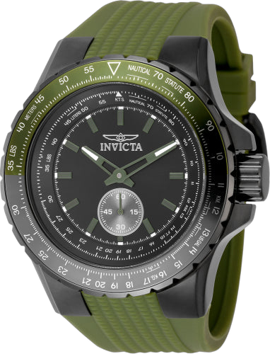 Invicta Stainless steel case watch in black