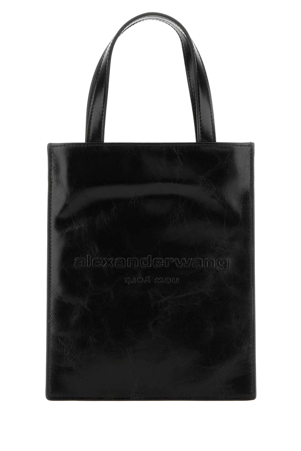 Alexander Wang Exterior: 100% Leather; Lining: 100% Fabric; Finishing: Silver metal tote bag in black