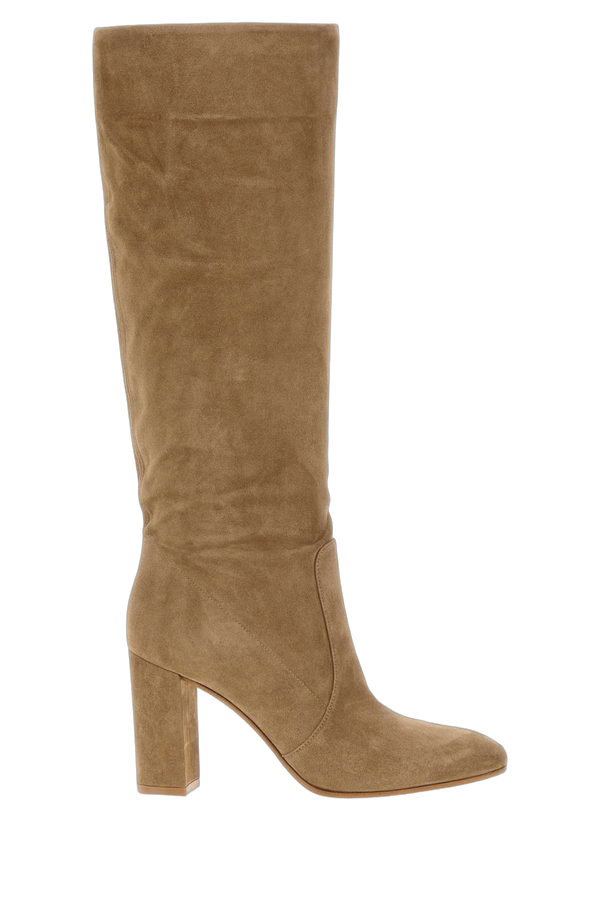 Gianvito Rossi Caml Exterior: 100% Suede boot in beige