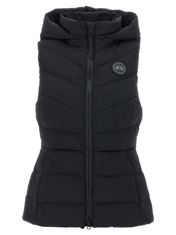 Black Polyamide Sleeveless Jacket Clothing