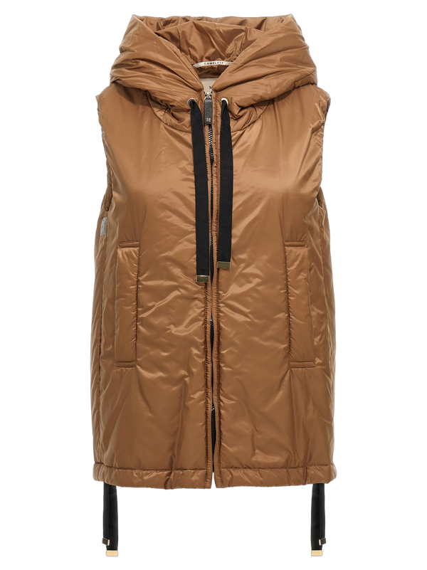Max Mara 100% Polyester vest in brown