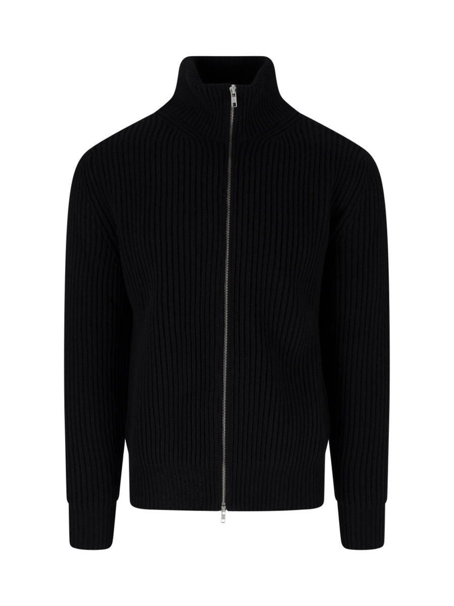 MM6 Maison Margiela 80% Wool cardigan in black