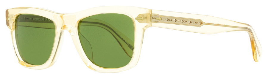 Oliver Peoples Rectangular Sunglasses Ov5393su 109452 Buff 49mm 5393 Plastic (acetate)