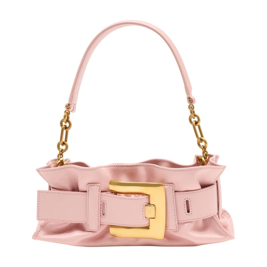 Balmain Calfskin shoulder bag in pink