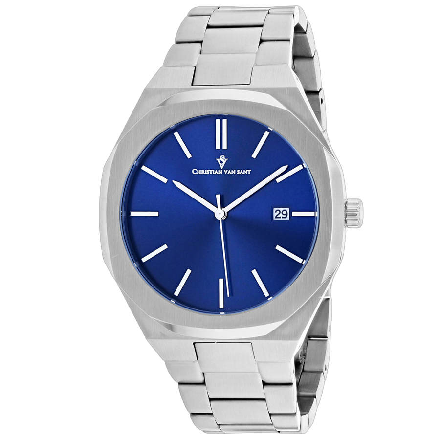 Christian Van Sant Stainless steel case watch in blue