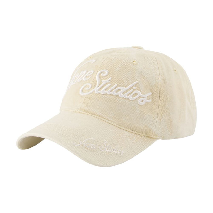 Acne Studios C40475-AE6 cotton baseball cap in beige