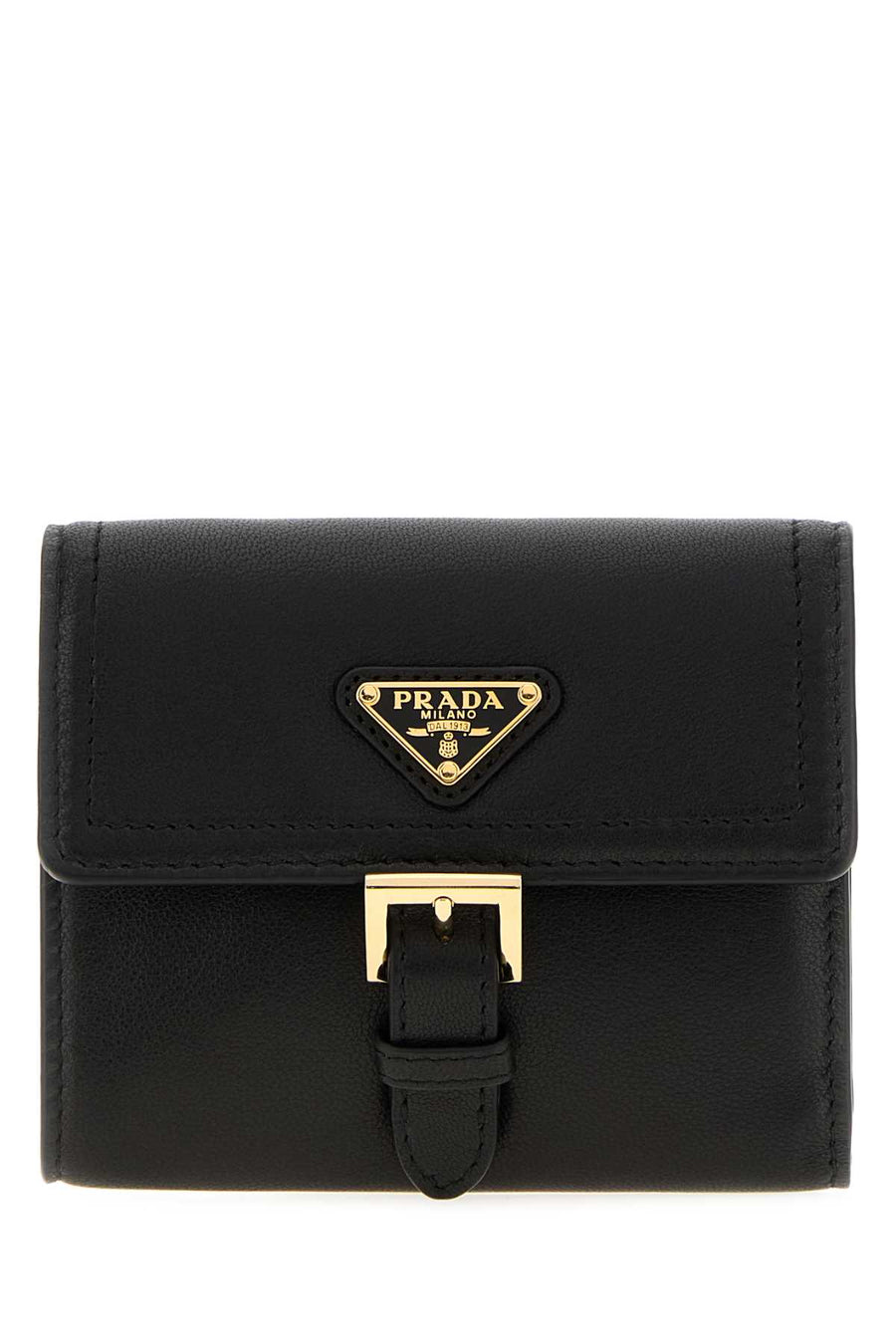 Black Nappa Leather Wallet Nero Portafogli